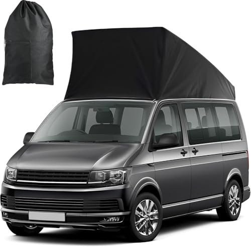 Funda protectora para tienda de techo para vehículos T5/T6 con techo elevable manual, tejido Oxford 600D impermeable, resistente a la intemperie, instalación sencilla, bolsa de almacenamiento incluida