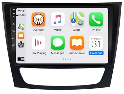 Gps-Navigering Multimedia Videospelare för Benz W211 W463 W219 W209 2004-2011 Bluetooth Wifi 4G Dab+ Tpms Mirror Link, Bluetooth Handsfree (Autolink), Hd, 4 Kärna 2G+32G