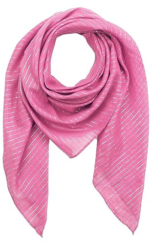 Freak Scene Superfreak Baumwolltuch - pink Lurex Silber - quadratisches Tuch