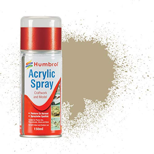 Humbrol Modellers Spray Paint AD6237 No 237 Desert Tan