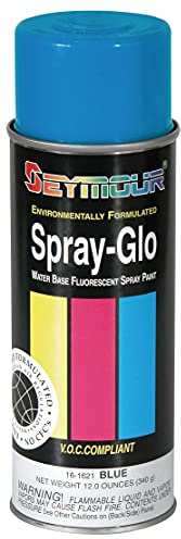 Seymour 16-1621 Spray-Glo Water Base Paints, Fluorescent Blue 12 Ounce (Pack of 1)