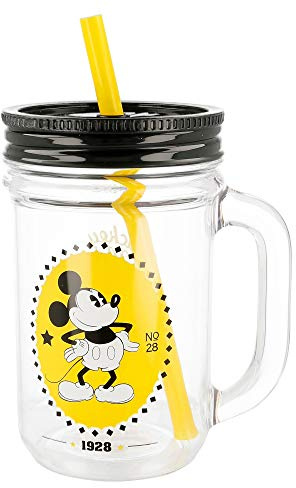 Stor JARRO con Pajita 690 ML | Mickey Mouse - Disney -
