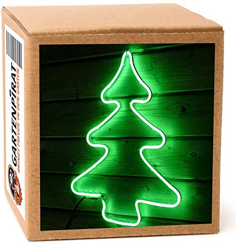 Gartenpirat Neon Lichtschlauchfigur Tannenbaum 54x42 cm 240 LED grün Timer