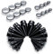 Funseedrr 32stk Ohr Dehnstäbe Set 10-24mm Ohr Tunnel Taper Expander Piercing Edelstahl Acryl