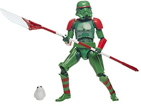 STAR WARS The Black Series Imperial Stormtrooper (Holiday Edition) Toy with PORG, 6-Inch-Scale Holiday-Themed Collectible Action Figures (Amazon Exclusive)