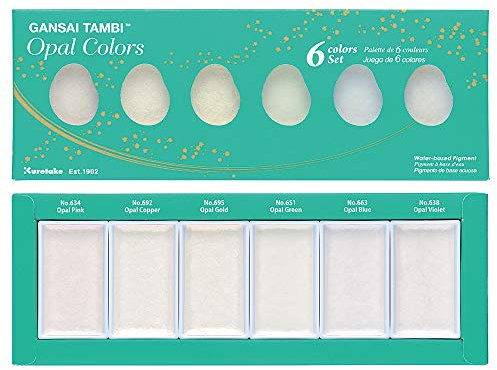 Kuretake ZIG GANSAI TAMBI 6 Farben Set (OPAL COLOURS)
