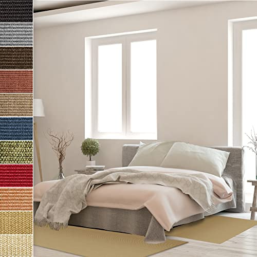 Floordirekt Sisal-Bettumrandung Sylt - Bettvorleger Teppichläufer - 3-teiliges Läufer-Set in 3 Größen (B: 80 cm | L: 1 x 300 cm + 2 x 150 cm, Natur)