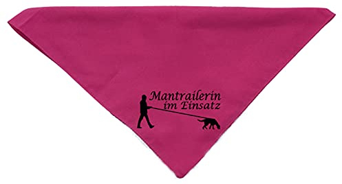Hundehalstuch im Mantrailerin im Einsatz Suchhund Mantrailing