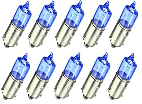 10x Super Weiß H6W 12V BAX9s Original Jurmann Trade Xenon Look 6000K Halogen Ersatz PKW Lampe
