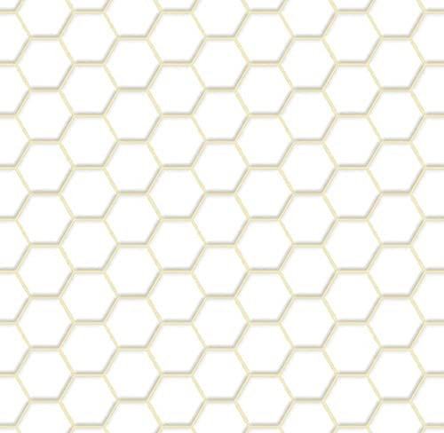 Melody Jane Dolls Houses Dolls House White Beige Hexagon Tile Sheet Miniature Bathroom Kitchen Flooring