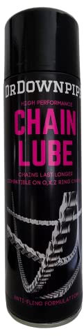 Chain Lube, 500 Milliliters - Premium Motorbike Chain Lubricant Spray - Formulated For All Weather Conditions - Motorbike Anti-Fling Lubricant | 500ml