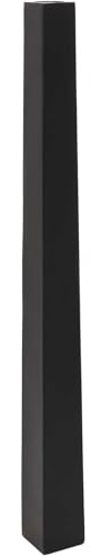 VIVANNO Kerzenhalter Kerzenständer Standkerzenhalter Obelisk Schwarz 120 cm | Moderner Bodenkerzenständer Matt, Nutzung als Bodenvase für Trockenblumen, inkl. abnehmbarer Metallplatte, 120x11x11 cm