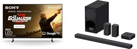 Sony BRAVIA, KD-65X80L, 65 Zoll Fernseher HT-S40R 5.1ch 600W Soundbar