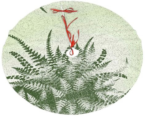 Pflanze Silhouette Farn Blatt Weihnachtsbaum Rock Plüsch Weihnachtsbaum Rock Indoor Halloween Baum Rock Für Weihnachtsdekorationen 91,4 cm