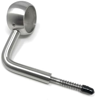 Handlaufträger Edelstahl Handlaufhalter Wandhalter mit Ring 42,4 mit M8 Stockschraube