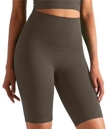 JTSONN Shorts de Sport Femme Taille Haute Cycliste Legging Court Anti Frottement Cuisse Short Running Longueur Genou Yoga Shorts Gym Running Fitness
