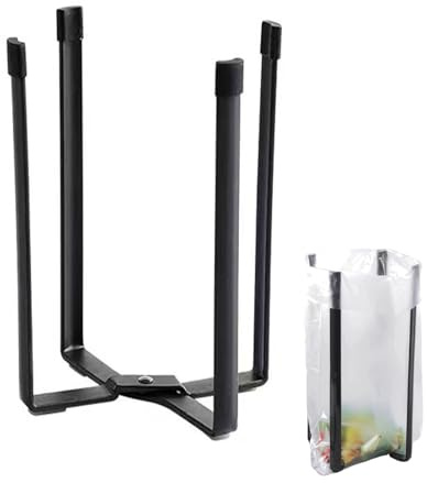 Megcdtr Abtropfgestell Flaschen, 21 * 13cm Flaschen Abtropfständer, Flaschenständer zum Abtropfen, Flaschenabtropfgestell für 4 Flaschen Faltbar MehrzweckstäNder Die KüChe Werden(Schwarz)