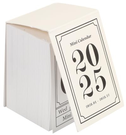 NUOBESTY Retro Mini 2025 Calendar Desk Tear off Daily Calendar for Home Office School Planner
