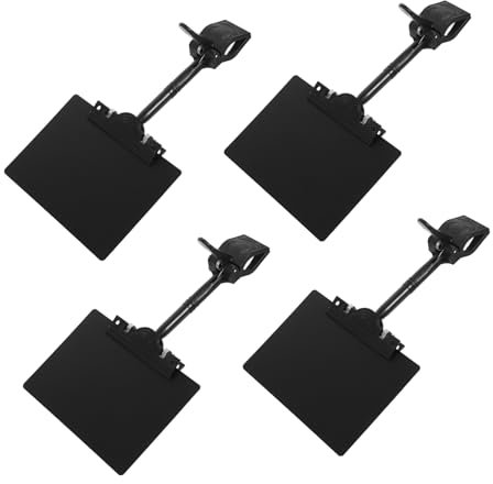 Drehbare Preisschildhalter Clips 4 Stück Schwarz aus Abs Pvc