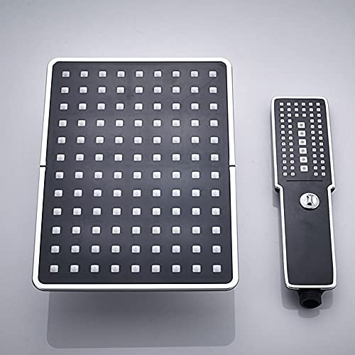 Rainfall Shower Head Over-Head Shower Sprayer Multifunction Bath Showerhead with Handshower Black Color,Shower Head C