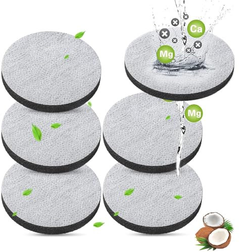 6 PCS Micro Disc Water Filter Discs for Brita Fill and Go Water Filter Bottles Carafes, Reduce Chlorine, Microparticles and Other Impurities