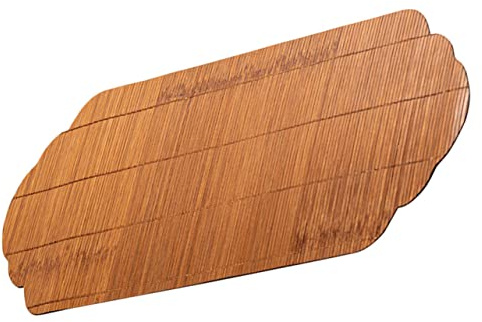 PRETYZOOM Esterilla De Bambú Para Té Tapete De Mesa Cojín Decorativo Resistente Fácil De Limpiar