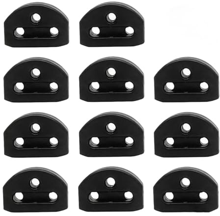 F Fityle Lot de 12 perles de guitare classique, polyvalentes et universelles, pour pont de cordes de guitare, Noir