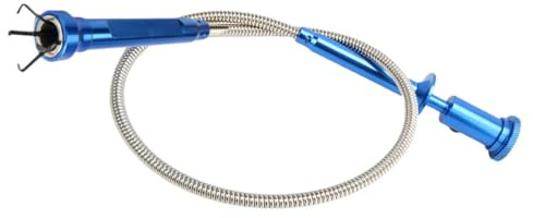 PACKOVE Pince Magnétique à 4 Griffes Lumière Led, Tige Télescopique Flexible en Alliage, Outil de Ramassage Aimanté pour Réparation Automobile, Ramasse-vis et Objets Métalliques, Outil