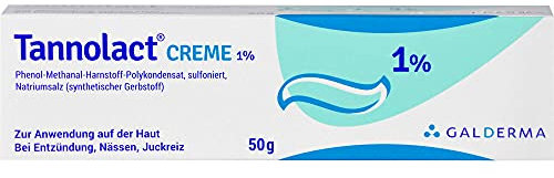 Tannolact Creme, 50g, für Ekzeme und Neurodermitis geeignet, juckreizlindernd und entzündungshemmend, kortisonfrei