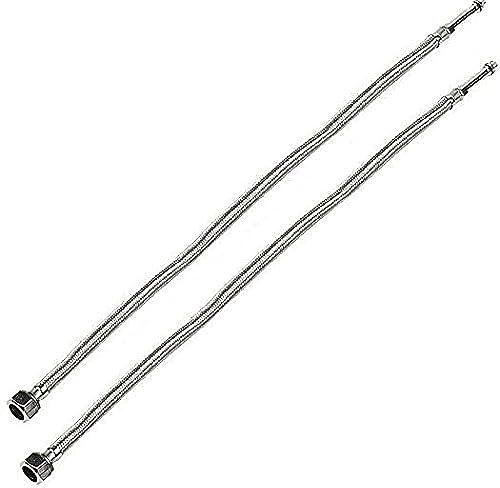 Flexible Hose Pipe Tap Tails for Monobloc Basin Or Kitchen Taps 400mm, 500mm, 900mm, x 10mm and 12mm (500mm x 10mm)