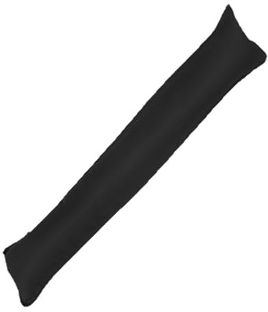 Rohi Door Draught Excluder – Energy Door Draft Stopper Insulator – Insects & Noise Stopper Draft Excluder for Doors Cushion – Draft Excluder for Doors & Windows (Black, Pack of 1)