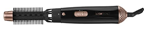 Clatronic Varmluft lockborste HAS 3659, 3 tillbehör, 2 temperatur-/effektnivåer plus kallnivå, 600 watt, svart koppar