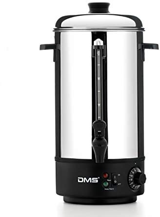 DMS 8 Liter Glühweinkocher aus Edelstahl | Glühwein- und Einkochautomat | Heißgetränkeautomat | Wasserkocher | 1800 Watt | stufenlose Temperatureinstellung | Zapfhahn