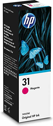 HP 31 Bouteille d'encre Magenta Authentique 70 ml (1VU27AE) pour HP Smart Tank Plus 455 / 457 / 555 / 559 / 570 / 655