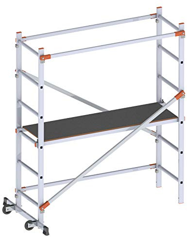 Gierre FA100FL Andamio Doméstico Fast & Lock 100, 287 cm, Negro