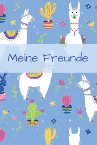 Meine Freunde: Freundebuch Schule Mädchen Freundschaftsbuch Schule Mädchen A5 Freundebuch Lama (Beste Freunde)