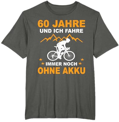 60. Geburtstag Fahrradfahrer Rad Radfahrer Fahrrad 60 Jahre T-Shirt