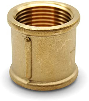 DOJA Barcelona | Raccordi Ottone Femmina | 1/2 | 4 pz | Manicotto Ottone | Raccordi Idraulici Ottone per Acqua, Gas, Combustibile, Olio | Raccordo Ottone Idraulica per Acqua Circolazione nel Tubo