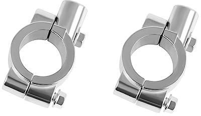 Godimg Universal Lenkerhalterung,Spiegelhalterung Motorrad,M10, Aluminium, 2 x 0.98 (25 mm) für Kawasaki Suzuki ATV 4 Wheeler Quad Dirt Pit Pocket Bike Scooter