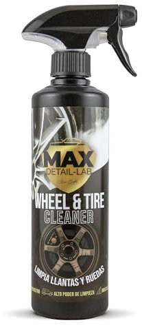 MAX DETAIL-LAB - Wheel & Tire - Felgenreiniger Auto Motorrad Säurefrei, Felgen Reiniger Alufelgen, Dreifache Wirkung ohne Reiben, Entfetter Detailing Waschen Autopflege Reinigung Aussen 500ml