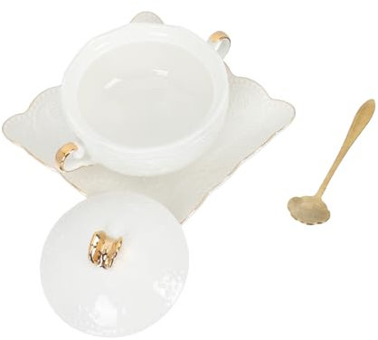 Zerodeko 1set Ciotole Ceramica con Manici Ciotola per Dessert Zuppa e Latte Decorazione Rilievo per Cucina e Tavola e Facile da Pulire Resistente e Antiscivolo