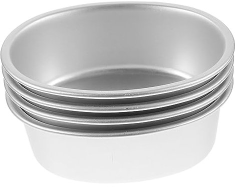Cabilock 4stücke Teiliges Antihaft Oval Aus Aluminiumlegierung Zum Backen Kuchenformen Metall Backformen