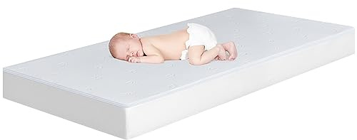 BedStory Babymatratze 60 x 120 für Babybett, verstellbare Härte 12 cm Höhe | Atmungsaktive Kindermatratze für Kinderbett mit abnehmbarem, waschbarem Bezug, OEKO-TEX STANDARD 100 zertifiziert.