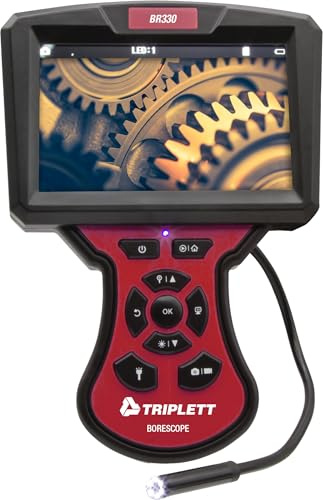 Triplett BR330 High Definition Auto Focus Borescope with Waterproof and Dustproof (IP67) 9mm Inspection Camera