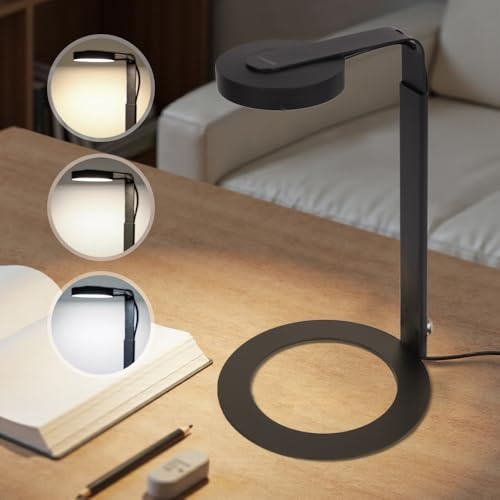 LANDEN LED Desk Lamp with Magnetic Head – 3 Modes & USB Timer, Stepless Dimming, Full Spectrum Light for Terrariums, Plants, Bonsai, or Minimalist Ambient Lighting for Bedroom, Office, Workspace