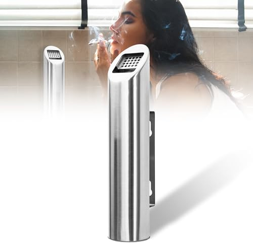 Cigarette Butt Disposal,Receptacle,Ashtray,Bin,Fireproof, Prevention of Waterlogging, Corrosion Resistant, Smokeless, Suitable for Indoor,Outdoor,Offices,Toilets,Smoking Areas.Stainless Steels