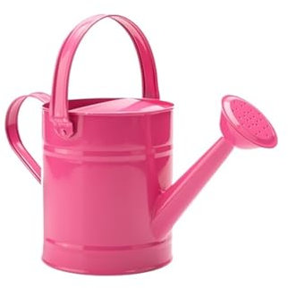 Arrosoir en métal, Pot d'eau de Jardinage for Enfants de 1,5 L (ou 51 oz), Seau d'arrosage de Jardin, arrosoir en Fer for Plantes d'intérieur et d'extérieur N1124(Pink)