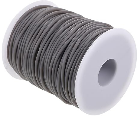 DOITOOL Cordón Elástico de Pvc para Pulseras y Collares, 50m, Resistente y Decorativo para Manualidades DIY