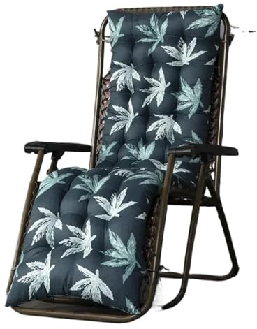 USOHJZ Deckchair Cushion 48X120/48X155cm rocking chair cushion window cushion Outdoor Garden Fabric Backrest Cushion Soft Thicken Pad Home Decor Outdoor Cushions For Chairs(Green01,48X120cm)