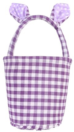 Cestino portaoggetti a righe unico con scomparti rimovibili, portatile, pasqua, conigli, organizzazione domestica, porta uova decorative